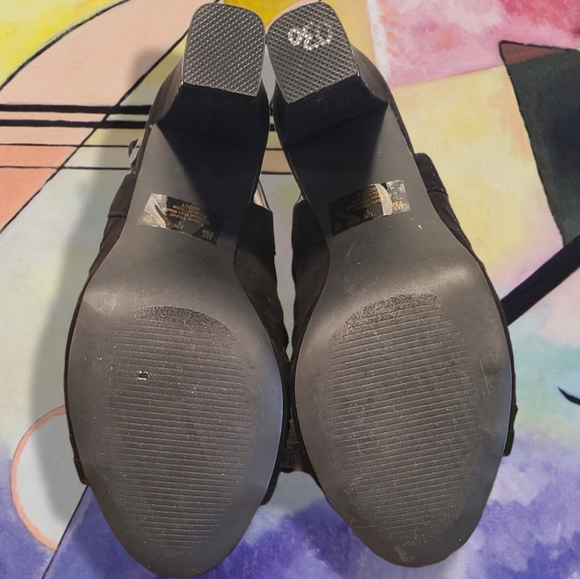 CARLOS by Carlos Santana Scout Cage Peep Toe Ankle Boot Size 7 - Picture 7 of 8